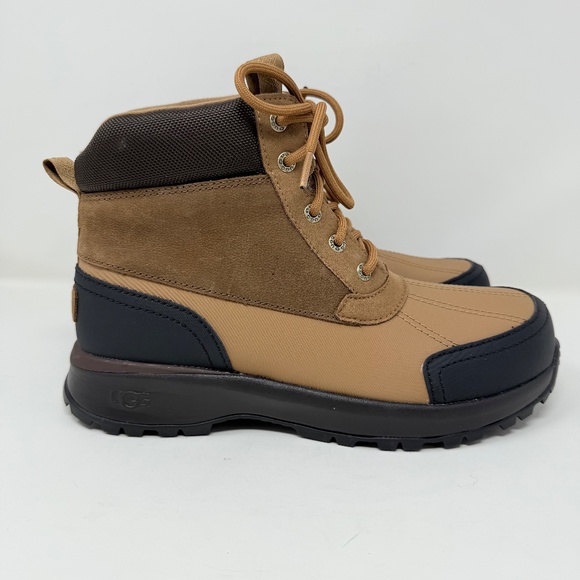 New UGG Men\'s Emmett Duck Boot Chestnut Waterproof Sz 10 main image 15